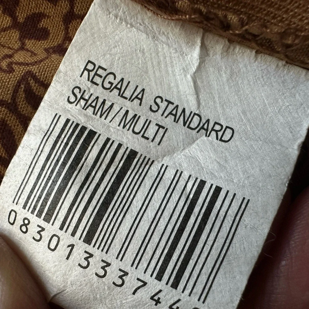 Croscill Estate Paisley 2 Sham Pillows 27x21 Regalia Standard Brocade Jacquard